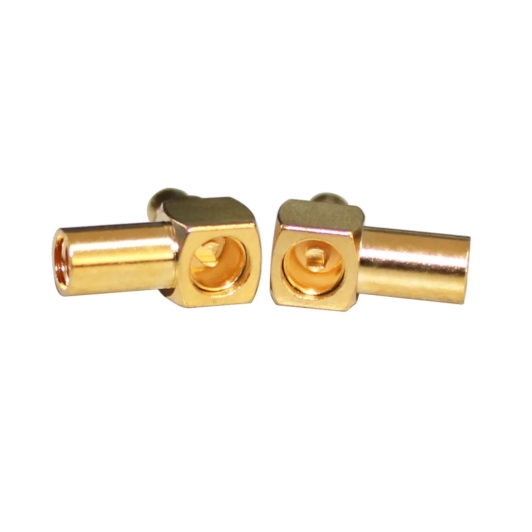 product effective cost mmcx jwb2 connector right angle male mmcx connector with gold plated-0