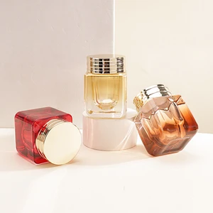 Custom Cosmetic Packaging 50g Luxury Glass Face Cream Jars Beauty Glass Jar