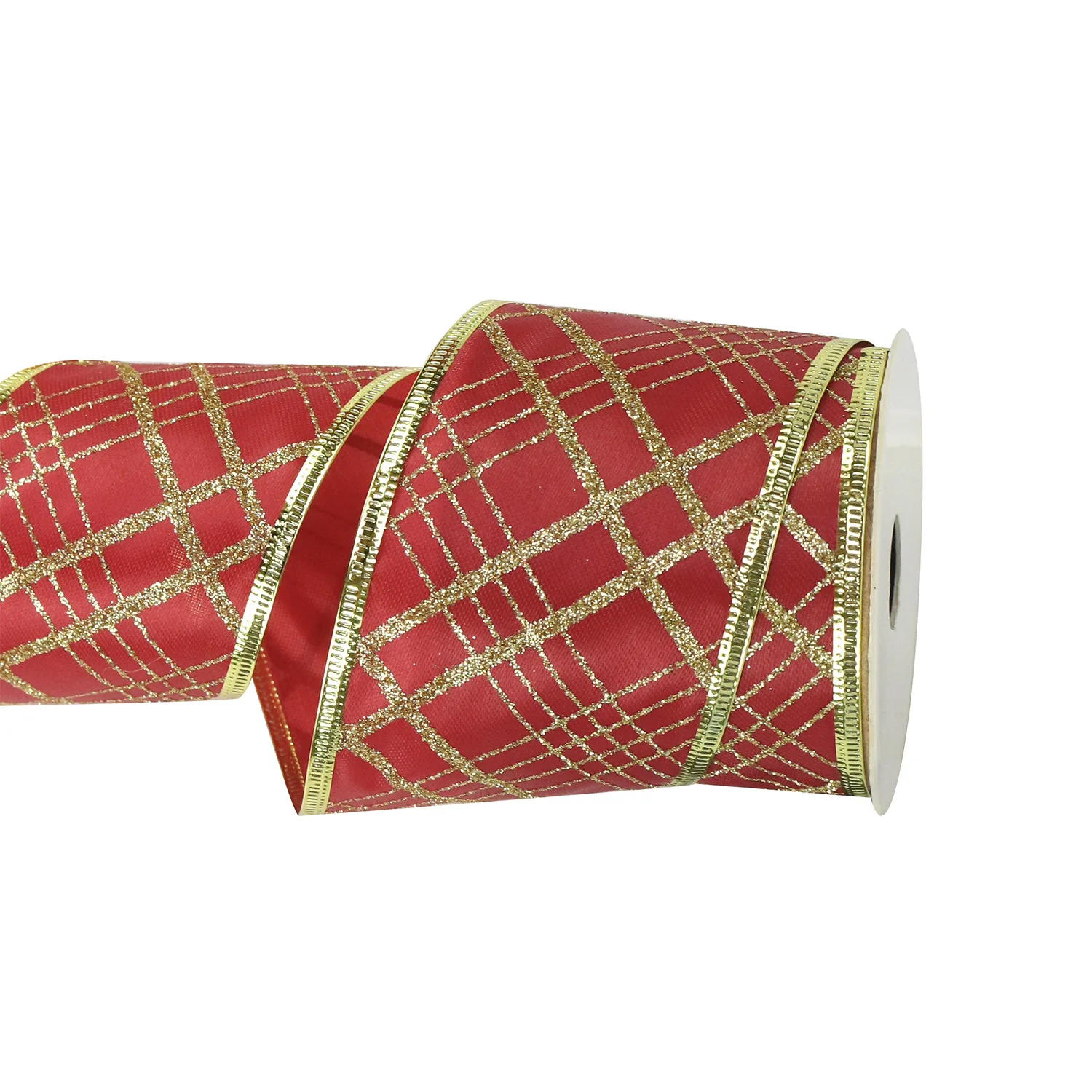 2023 New Style New Printed Gold 2.5inches 63mm Burlap Ribbon Rolls