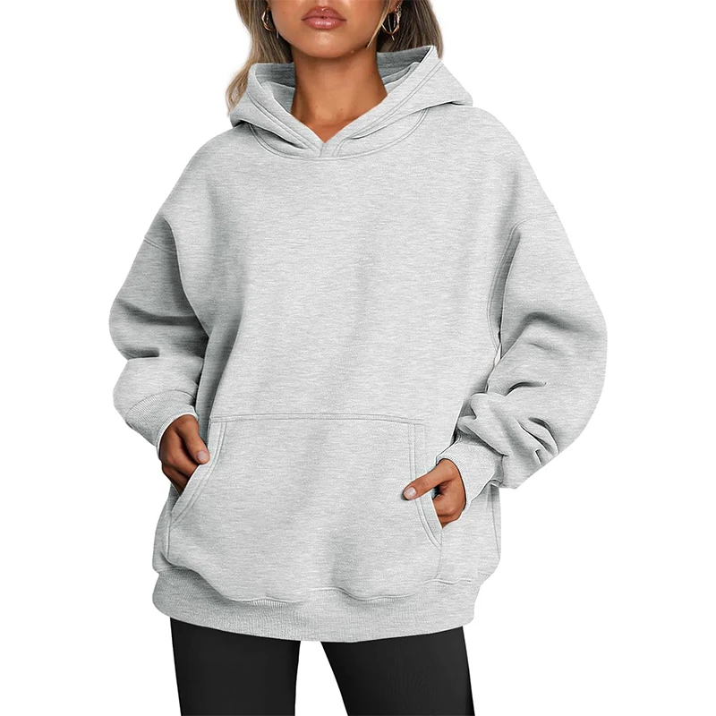 Womens Oversized Hoodies Fleece Sweatshirts Long Sleeve Sweaters Pullover Fall Clothes With Pocket - Buy Hoodies,Clothes With Pocket,Women Clothes...