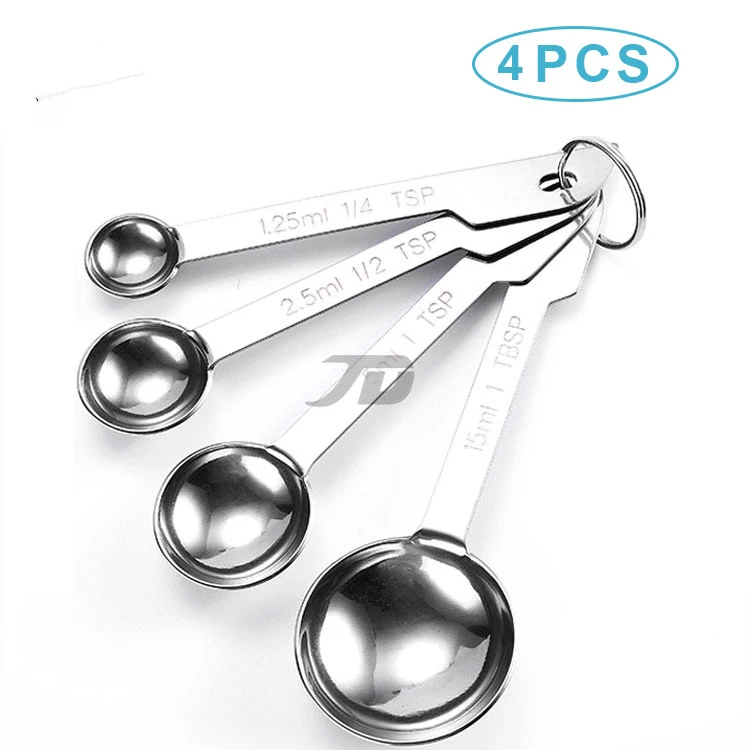 stainless steel double sided measuring spoon