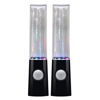 colorful water dancing led light cuboid wireless bluetooth computer speaker
