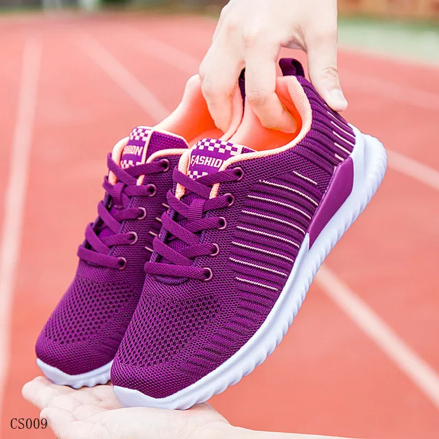 Новая модель кроссовок, повседневная спортивная обувь для бега, летающая вязаная обувь, женская спортивная обувь для бега