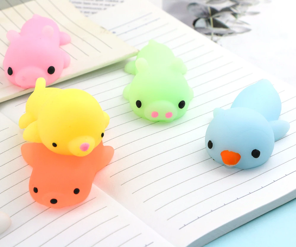 Itsy Bitsy-estrujable de gato Mochi, antiestrés, divertido