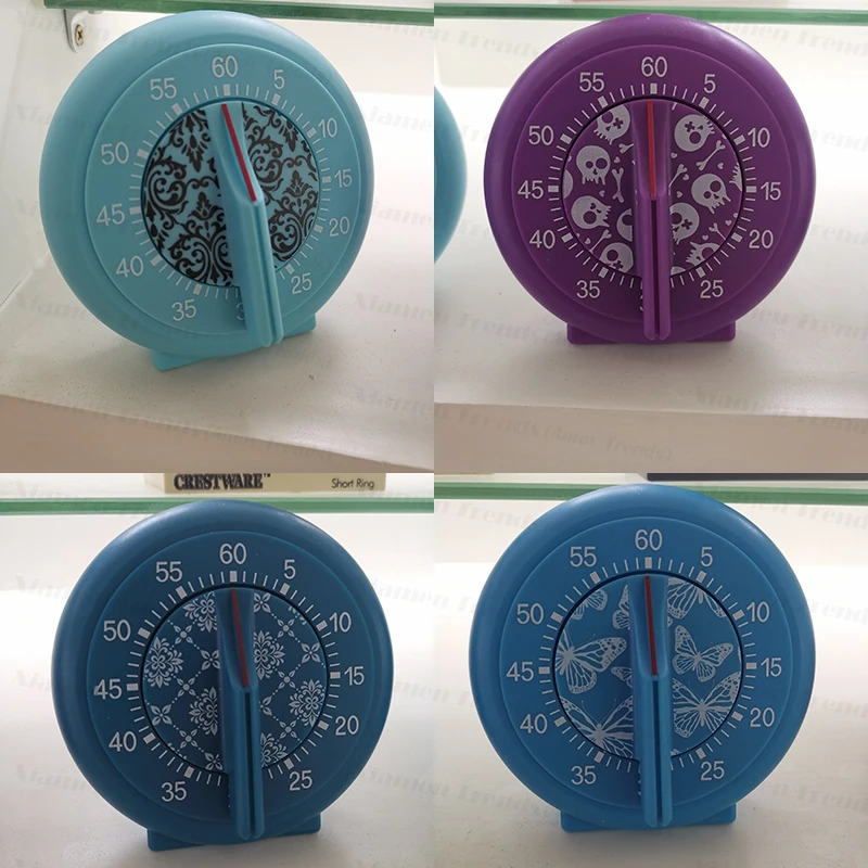Silent countdown classroom 60 minute time out student analog visual timer for kids children child study learning school analogue