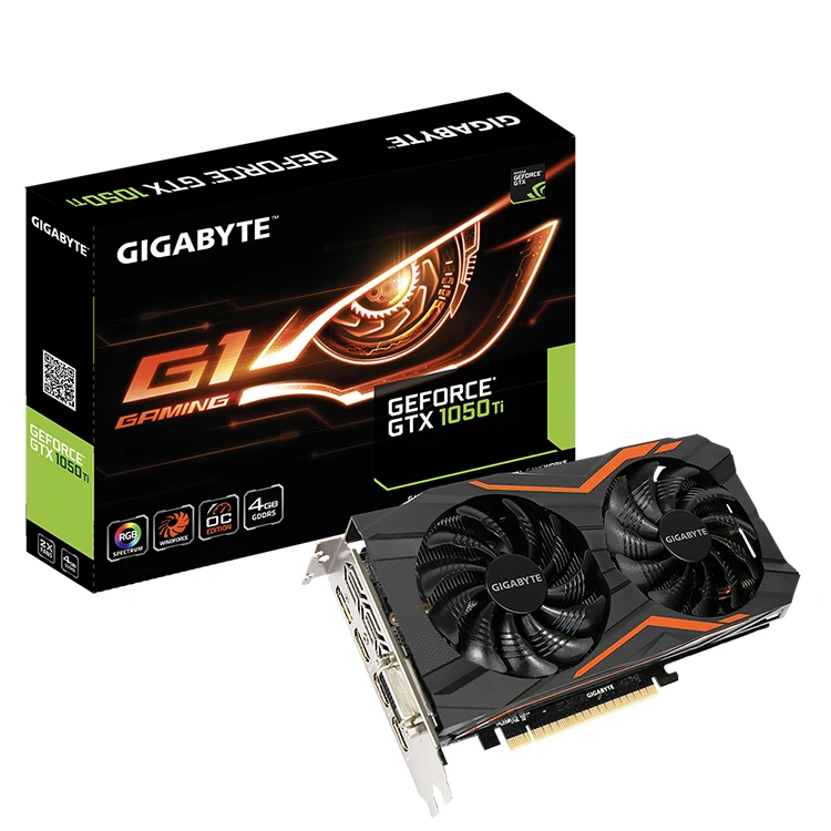 Used GIGABYTE NVIDIA GeForce GTX 1050 Ti 4GB Graphics Card