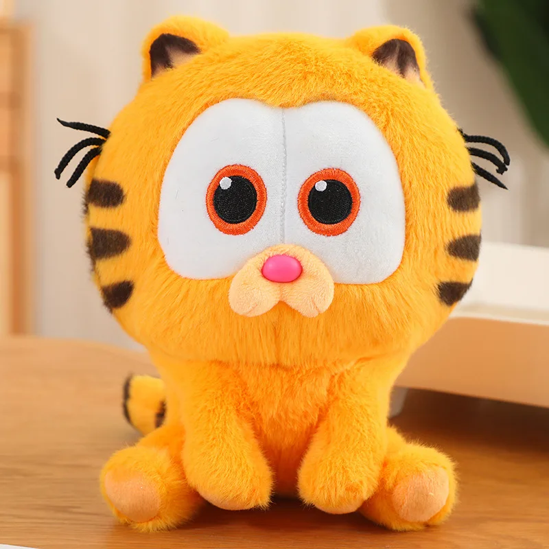 Customized Cat Cartoon for Garfield Anime Big Eyed PP Cotton Stuffed Plush Toy Children's Peripheral Gift with Claw Machine Doll