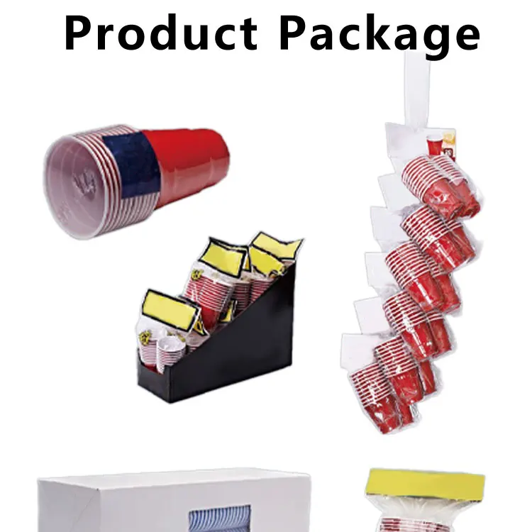 PS/PP Cups Cold Drinks Cola Game Party Custom Disposable 16/18 Oz Plastic Beer Pong Cup