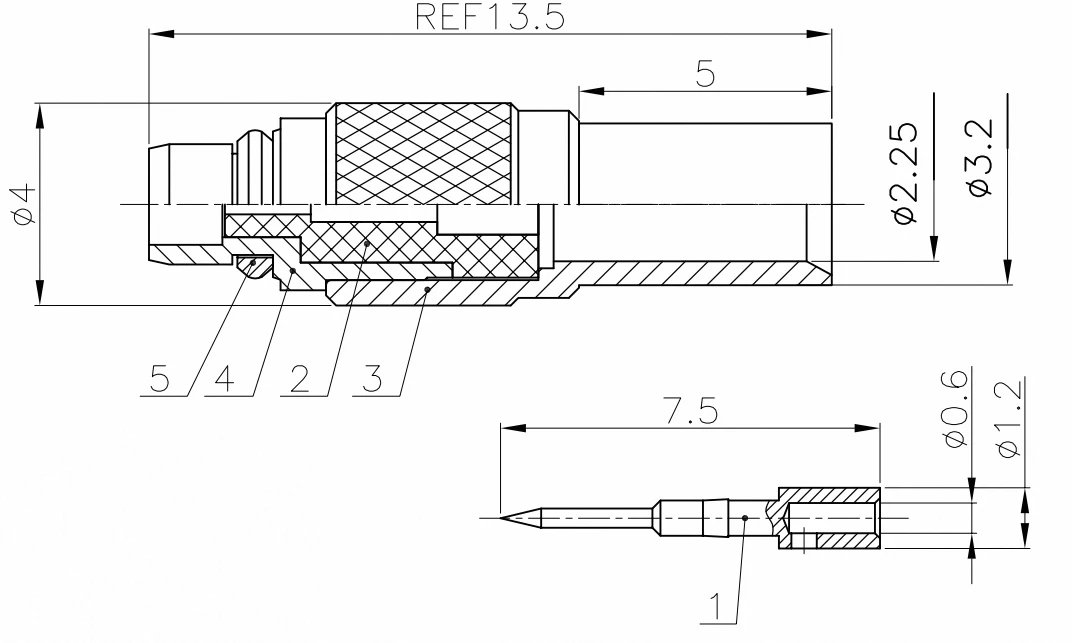 product budget friendly deals mmcx jb2 coaxial connectors male jakc mmcx connector for rg405 rg086 cable assemblies-3