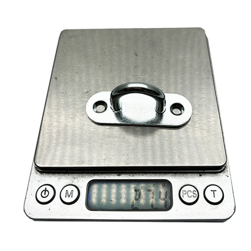 6MM Zinc Plated Round Eye Pad Light Hook Camping Carabiner Fixation Hook Wire Rope Hook