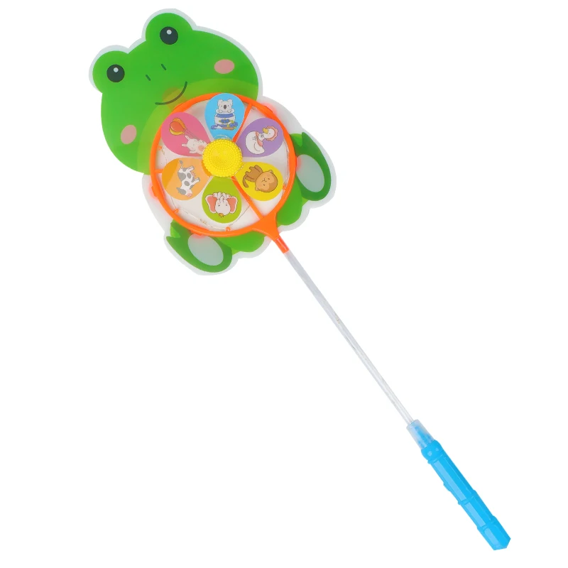 Новинка лидер продаж Мультяшные детские игрушки для вечеринки подарки красочная ветряная мельница светодиодное мигающее животное украшение ночного сада