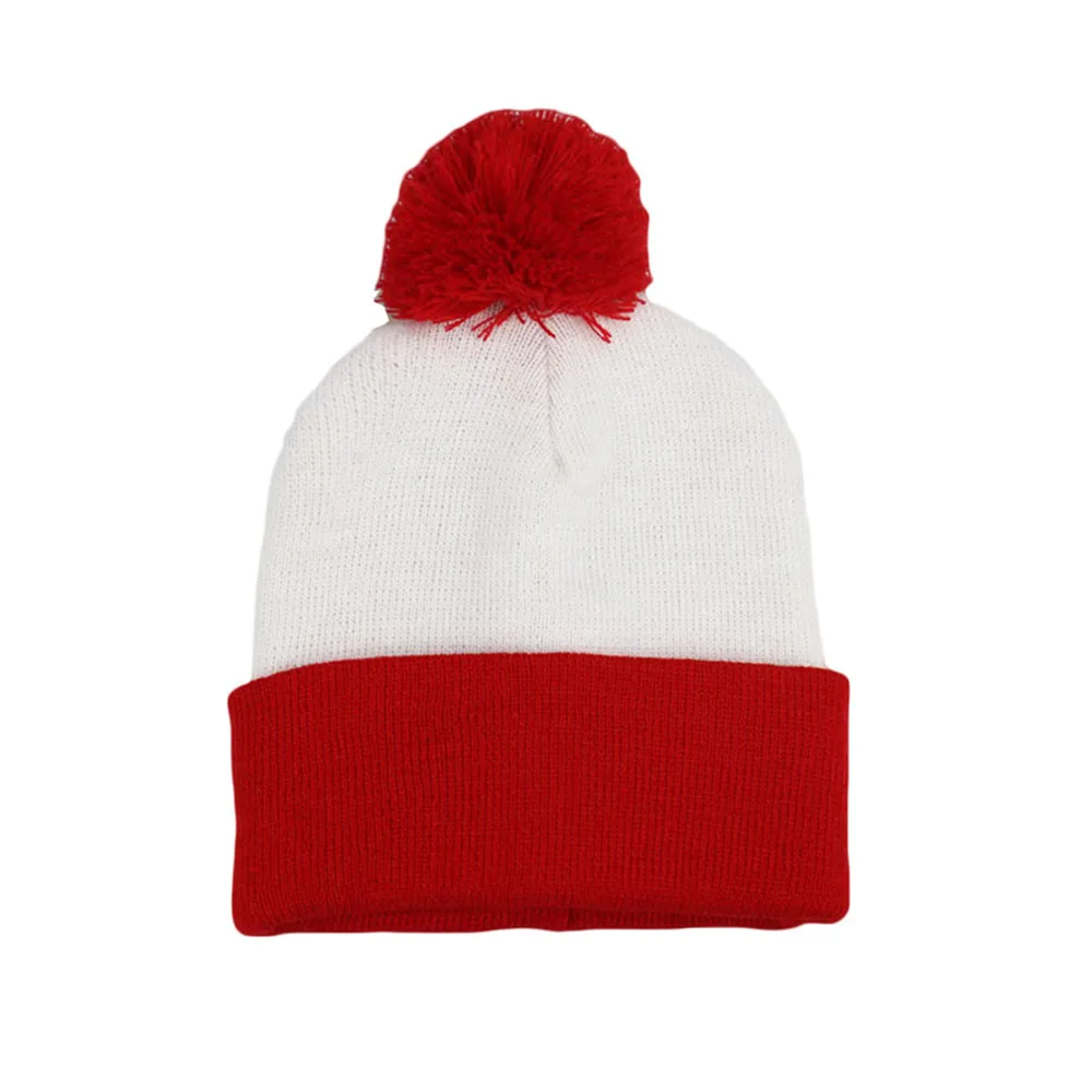 Acrylic Fibers Knitted Christmas Goods Decorations Autumn Winter Outdoor Casual Keep Warm Headwear Green Cap Hat