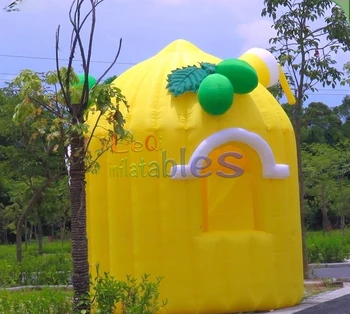 3MH Custom Fruit Tent Lemon Inflatable Food Booth Inflatable Lemonade Concession Stand for Shopping Malls Activities Promote