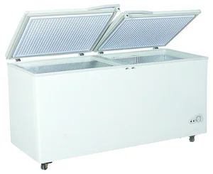 Factory Direct Sell Double Temperature Top Open Large Capacity Double Doors Energy-Saving Chest Freezer