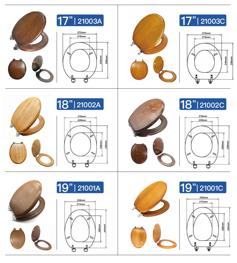 American Style Slow Drop Toilet Seat Fast Release Melamine Toilet Seat