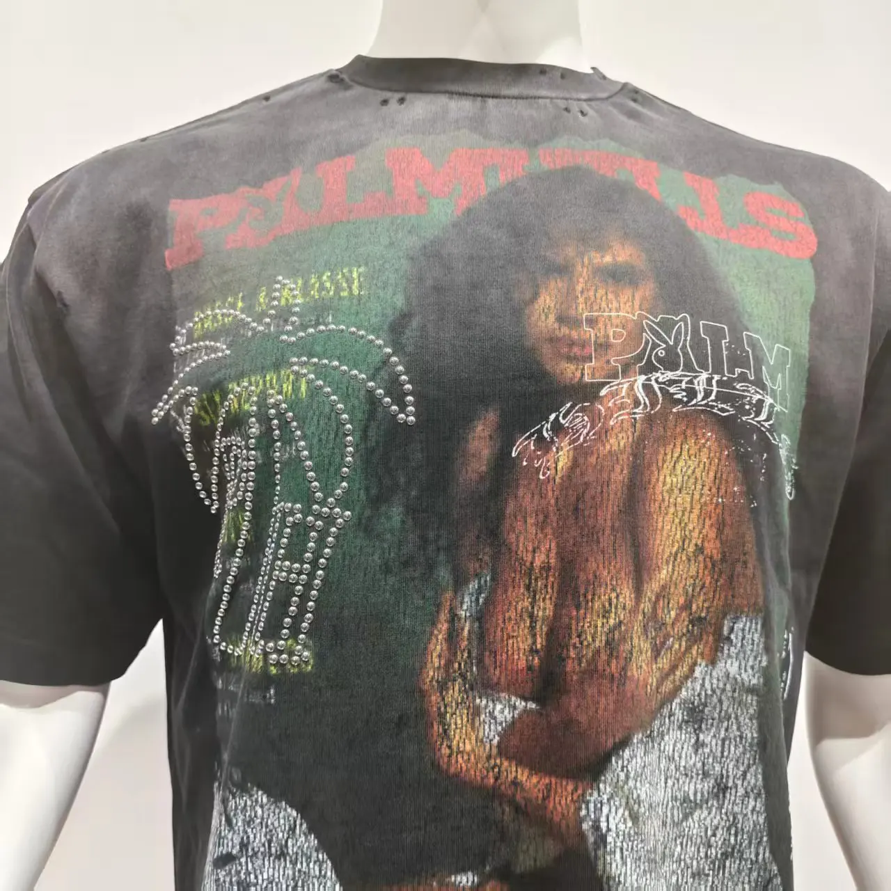 Salati Custom Logo Summer Set Oversized Hip Hop Vintage T-Shirt and Shorts Heavyweight Cotton DTG Printed Tshirts gallery 2