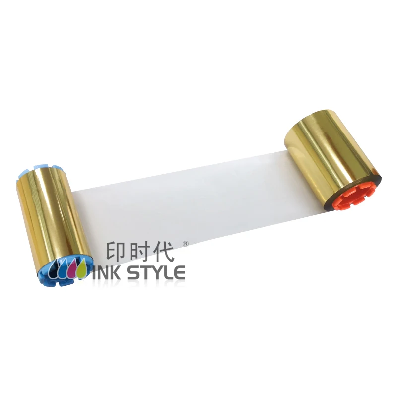 Compatible for CIAAT CTC-940  ID Card Printer Gold Color Monochrome Ribbon 1000 Prints