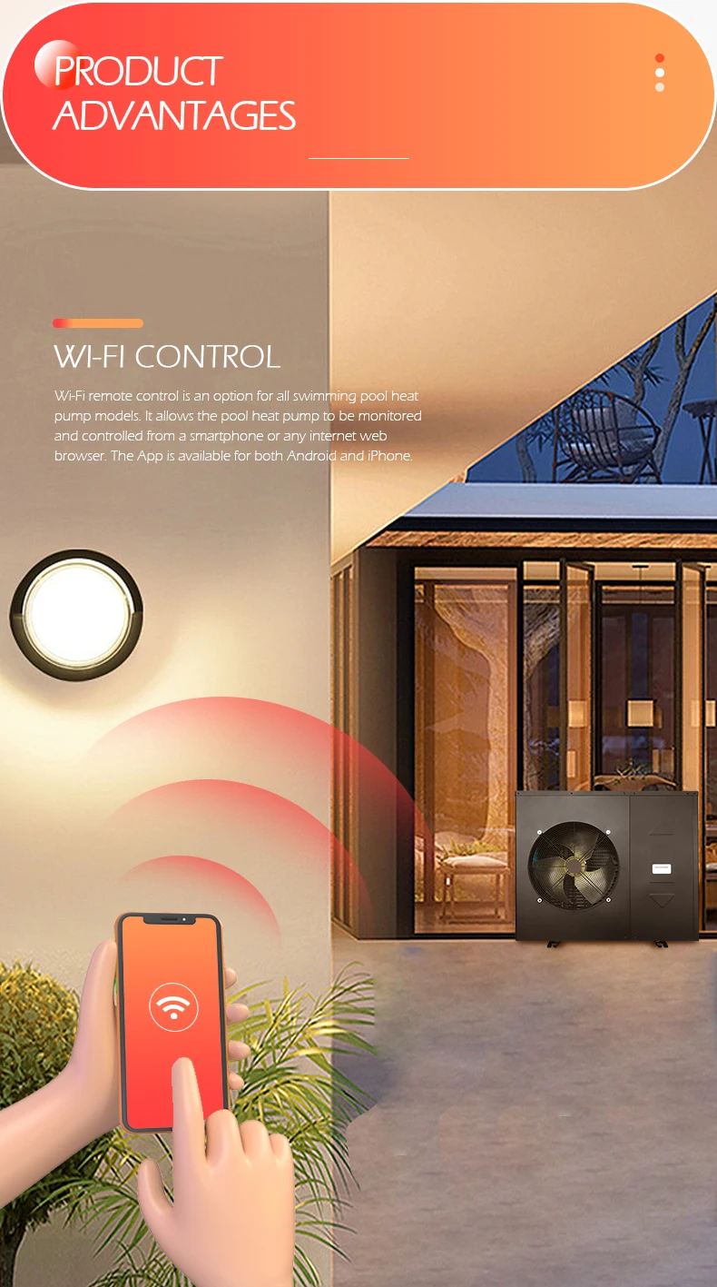 R410a Dc Inverter Monoblock Heat Pump Water Heaters For Home Heating