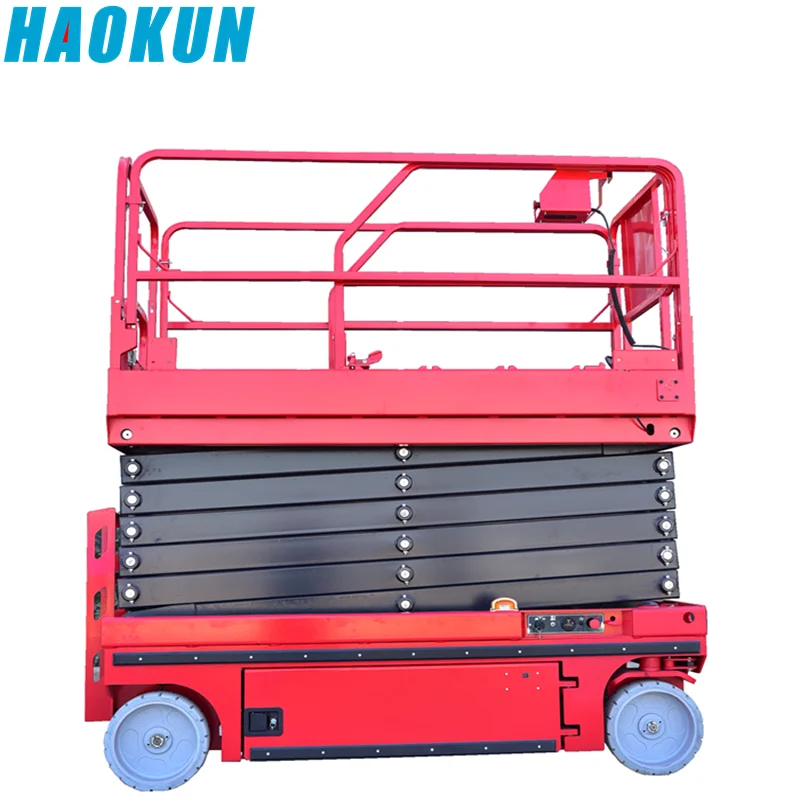 2023 New arrive 10 m 12 m Self-Propelled mobile Elevated Hydraulic Scissor jack lift table for aerial work