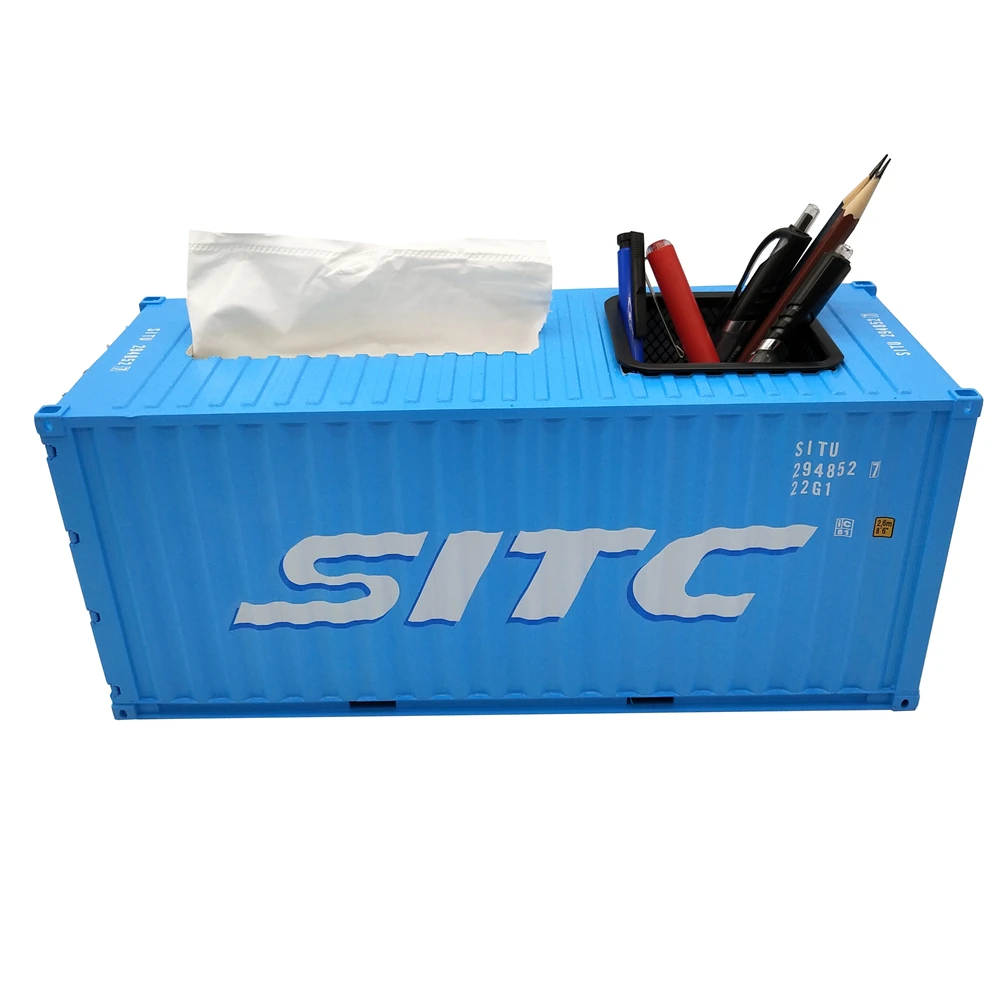 【A】30cm 1:20 SITC logistics mini container Pen holder shipping container scale model O.A.S ship model