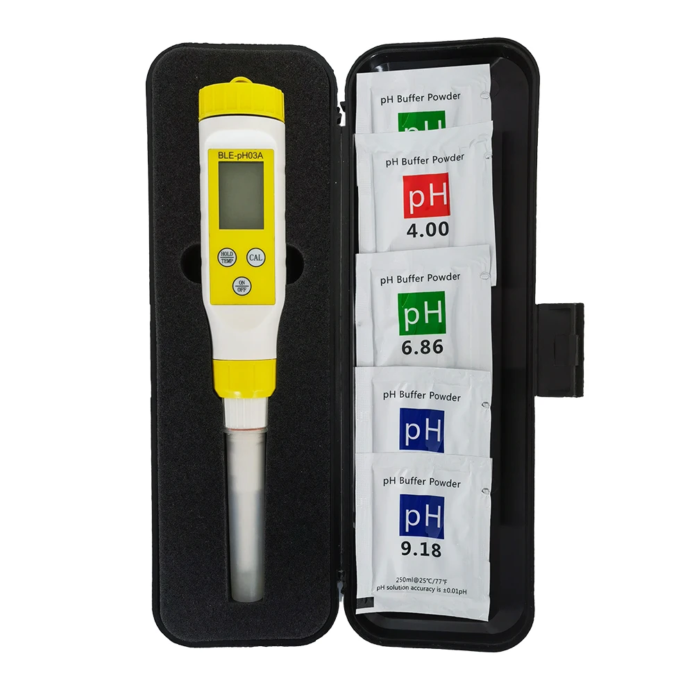 Ble-ph03a Digital Bluetooth Ph Meter Cosmetics Testing Auto Calibration ...