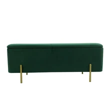 Customized 2022 Factory Wholesale Modern Storage Seat Pouffe Ottoman Bench Bed End Stool