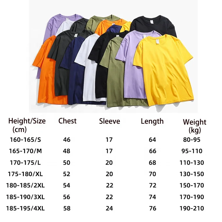 JL0324A Wholesale Men’s Plus Size T-Shirt Embroidery Premium Cotton Tee Shirts Solid Drop Shoulder Oversized T Shirts for Men