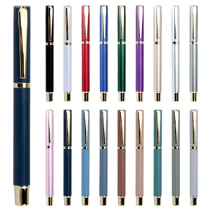 High-Grade Gel Ink Pen with Custom Logo 0.5mm Signature Pen for Business Meeting Advertising Gift Pen
