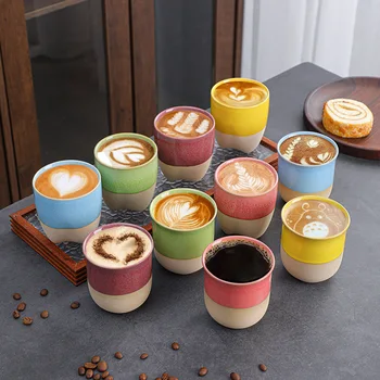 Retro Coarse Pottery Tea Clay Cup Creative Ceramic Coffee Cups Cappuccino Mug