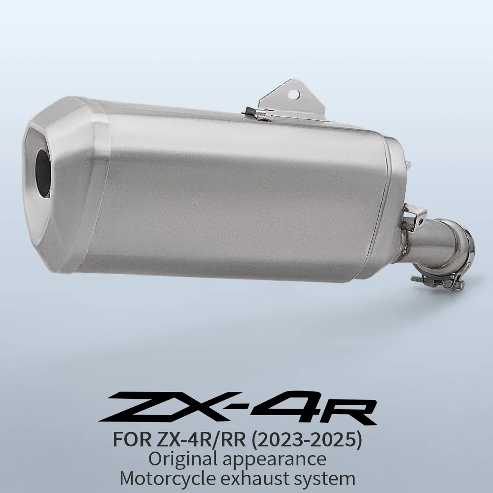 2023 ZX4R Motorcycle Exhaust Pipe Set Slip-on Mid Link New