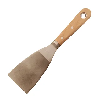 Drywall Taping Knife Tools Kit  With Wood Handle Spatula Stainless Steel Flexible Scraper Deluxe Paint Putty Knife