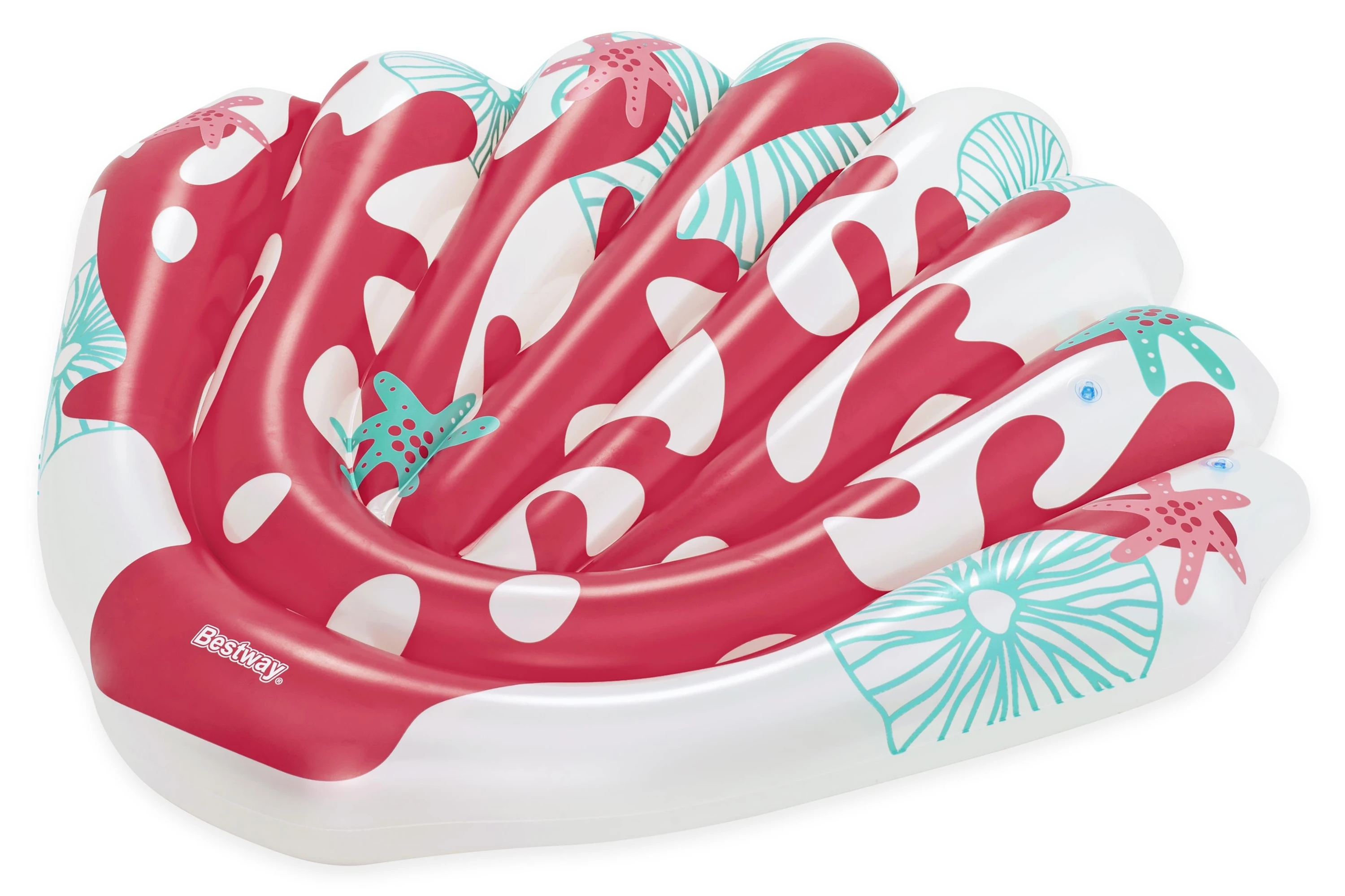 2025 for Bestway 43724 Inflatable PVC Water Loungers and Floating Islands 1.86m X 1.53m Coral Float for Kids