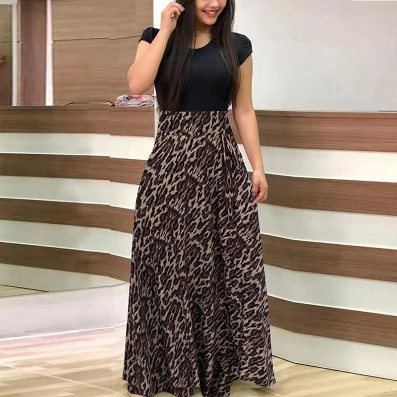 Women Dress Big Size L-4XL Fashion Print Fat Ladies Skirt main image 1