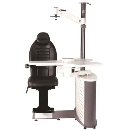 2024 Three Equipment Ophthalmic Chair Unit ODM Hot Sale Ophthalmic Exam Chair Stand Auto Refractor Keratometer Slit Lamp Table