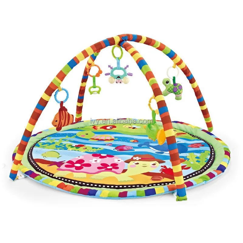 Funny Baby Play Gym mat Tummy time Baby Play Gym Activity mat Safety Foldable Play Gym for Newborn Babies supplier