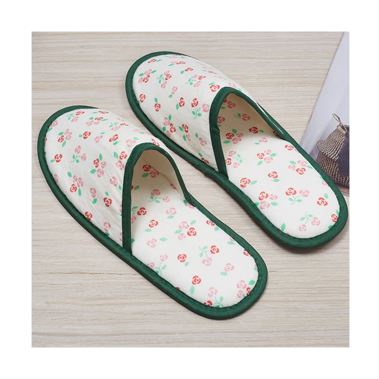 Good Quality New Style Soft Eco-friendly Hotel slippers Degradable Eco Friendly Hotel Airline Slippers details