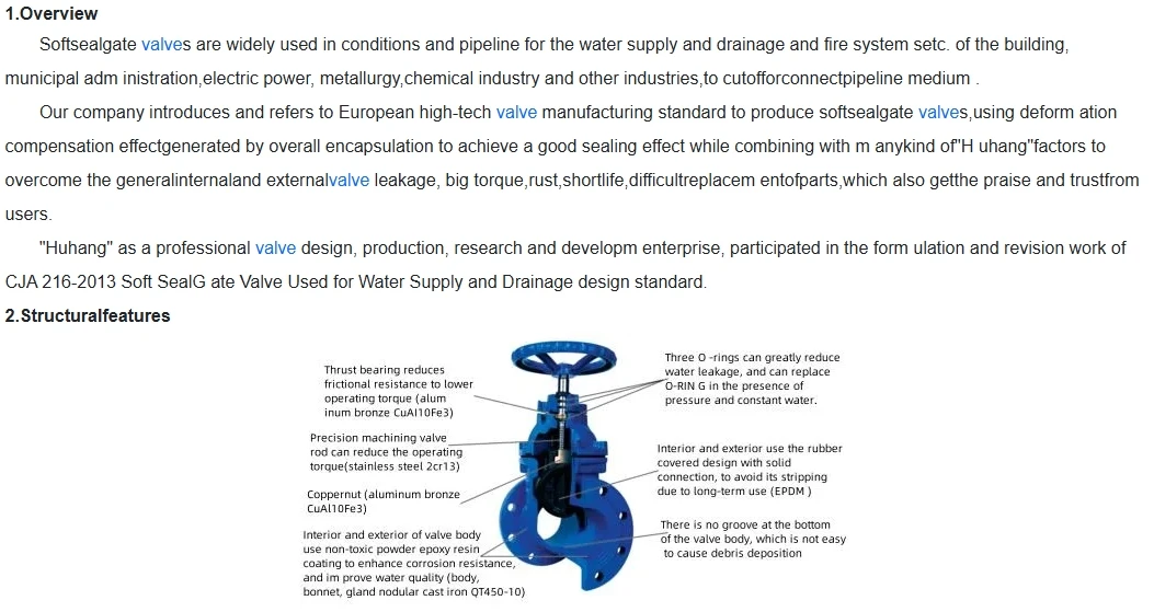 High Quality Ductile Iron Rising Stem Flange Gate Valve Manual Electric Power Options Water Gas Oil High Temperature Media manufacture