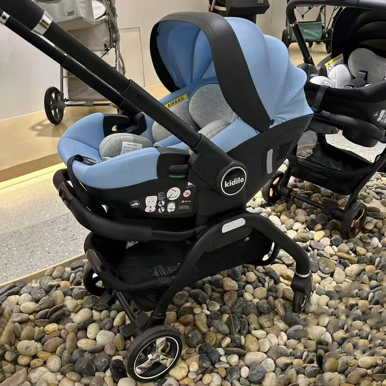 Kidilo S366 3-in-1 Premium Baby Stroller 360 Car Seat for 0-3 Years  Pushchair for Family Trips & Arabasi Bebek