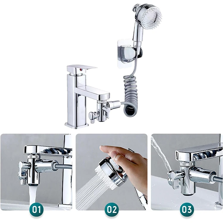 Bathroom Accessories Anion Sink Faucet Shower Hose With Shower Head