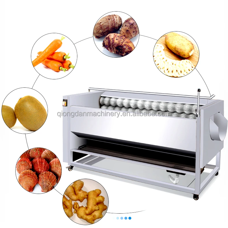 Industrial Brush Sweet Potato Peeling Mango Vegetable Carrot Washing Machine  - China Vegetable Washer, Vegetable Washing Machine