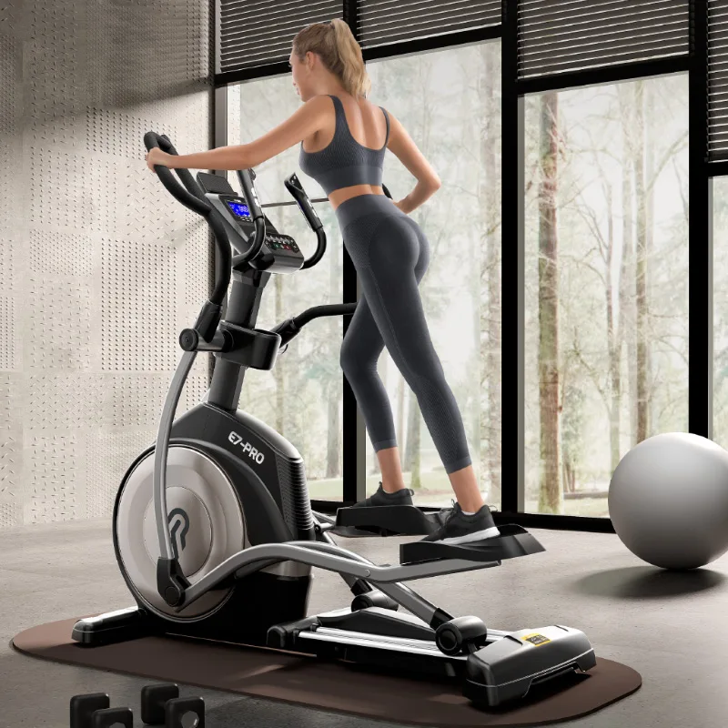 YPOO Professional Factory High Quality Fitness Commercial Elliptical  Machine 18% Incline Crosstrainer E7 Pro with YPOOFIT APP - Main Image