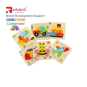 Animal Block Puzzle Alphabet Puzzle Board Wooden Toys