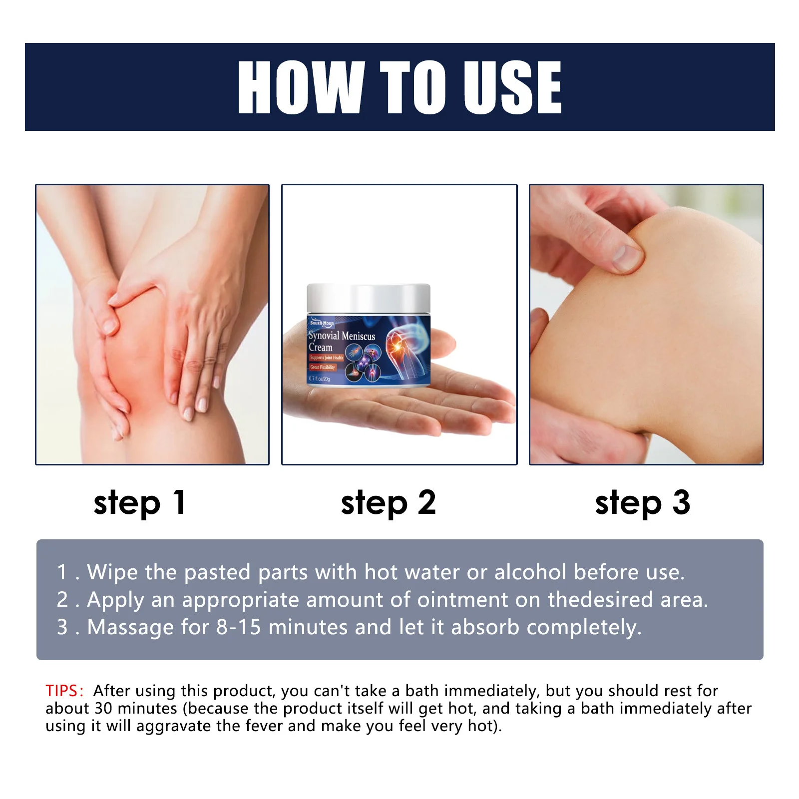 OEM Knee Pain Special Cream Synovial Damage Meniscus Joint Hydrosis Old Cold Leg Pain Joint Relaxing and Stasis Removing Paste