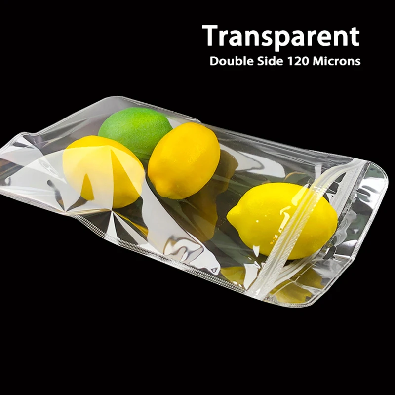 Clear Mylar Bag Transparent Clear Plastic Bag Zipper Bags For