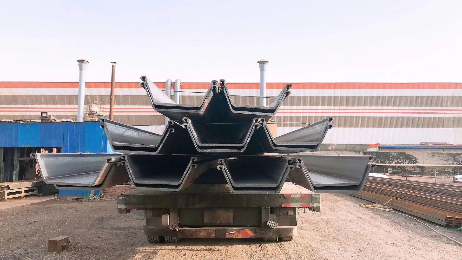 Standard Size Steel Sheet Pile Prime Type 2 Sy295 Steel Sheet Pile