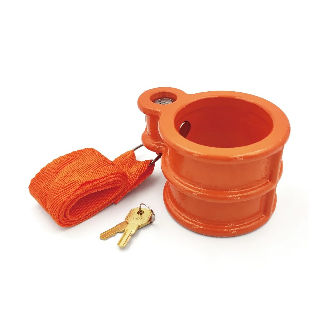 Ковкого чугуна стали с коронной головкой замок 5th колесо прицепа замок для 2-дюймовый с коронной головкой