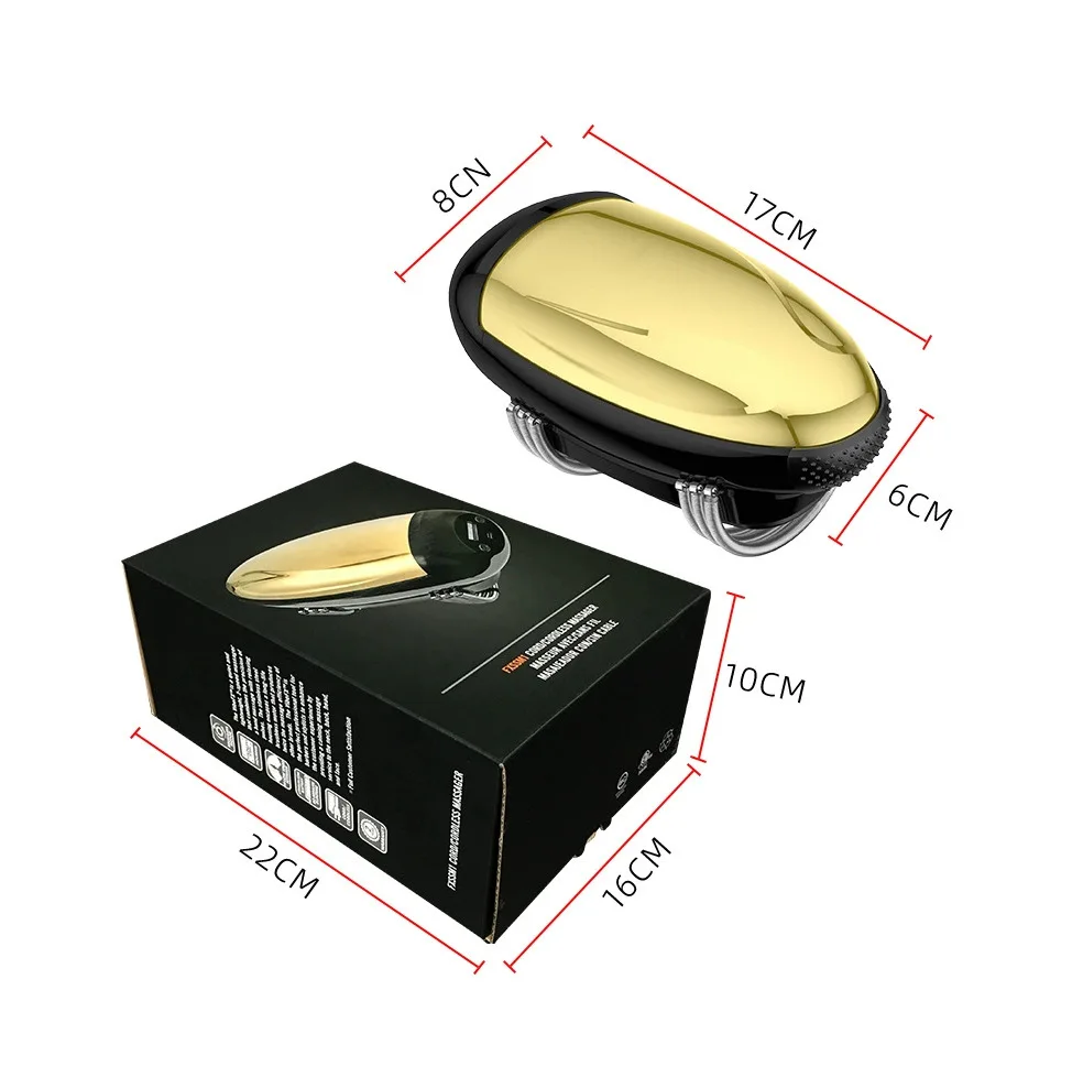 Professional Cordless Handheld Barber Head Scalp Neck Hand Massage  Vibration Device 2 Massage Nodes for Hair Salon Barber Shop