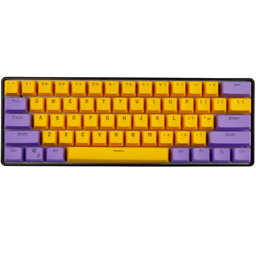 Key Caps for Keyboard 9 Keys PBT Backlit Keycaps with Key Cap Puller Mechanical Gaming Keyboard Color : Yellow 