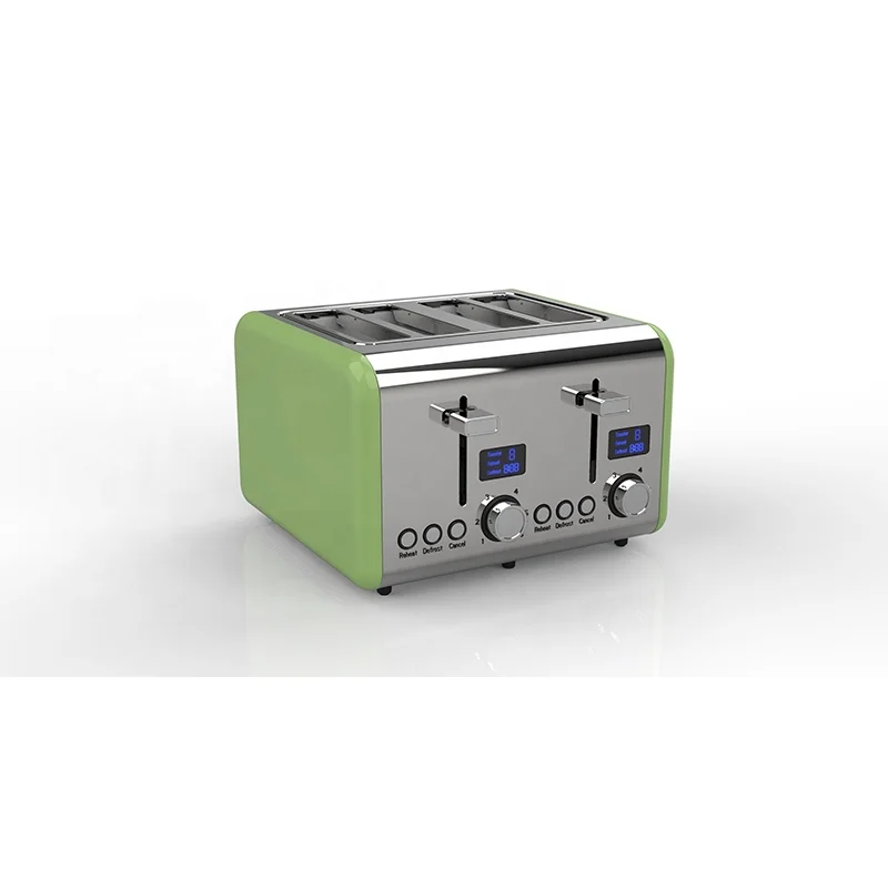 1500 Вт быстрый нагрев кухня с повторно подогреть воду размораживания функция отмены цифровым светодиодным дисплеем тостер 4