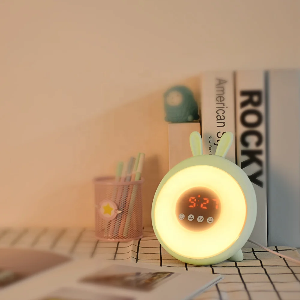 Светодиодный цифровой будильник для сна обучения пробуждения в спящем режиме детский